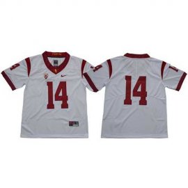 USC Trojans #14 Sam Darnold White Limited Stitched NCAA Jersey