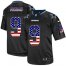 Nike Dallas Cowboys #9 Tony Romo Black Mens Stitched NFL Elite USA Flag Fashion Jersey