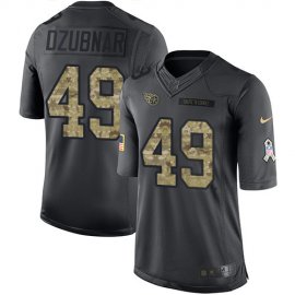 Nike Tennessee Titans #49 Nick Dzubnar Black Mens Stitched NFL Limited 2016 Salute to Service Jersey