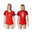 Womens Portugal #9 Eder Home Soccer Country Jersey