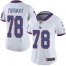 Nike New York Giants #78 Andrew Thomas White Womens Stitched NFL Limited Rush Jersey