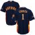 Houston Astros #1 Carlos Correa Navy Blue 2018 Gold Program Cool Base Stitched Youth MLB Jersey