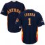 Houston Astros #1 Carlos Correa Navy Blue 2018 Gold Program Cool Base Stitched Youth MLB Jersey