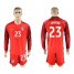 USA #23 Johnson Away Long Sleeves Soccer Country Jersey