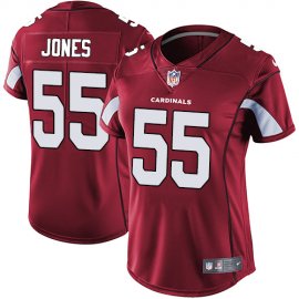 Nike Arizona Cardinals #55 Chandler Jones Red Team Color Womens Stitched NFL Vapor Untouchable Limited Jersey