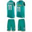 Nike Miami Dolphins #11 DeVante Parker Aqua Green Team Color Mens Stitched NFL Limited Tank Top Suit Jersey