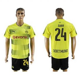 Dortmund #24 Sarr Home Soccer Club Jersey