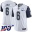 Nike Dallas Cowboys #6 Chris Jones White Mens Stitched With Established In 1960 Patch NFL Limited Rush 100th Season Jersey