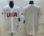 Mens USA Baseball 2023 White World Baseball Blank Classic Replica Stitched Jerseys