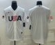 Mens USA Baseball 2023 White World Baseball Blank Classic Replica Stitched Jerseys
