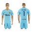 Barcelona #1 Ter Stegen Away Soccer Club Jersey