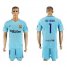 Barcelona #1 Ter Stegen Away Soccer Club Jersey