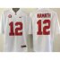 Crimson Tide #12 Joe Namath White Stitched NCAA Jersey