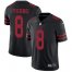 Nike San Francisco 49ers #8 Steve Young Black Alternate Mens Stitched NFL Vapor Untouchable Limited Jersey