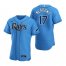 Tampa Bay Rays #17 Austin Meadows Mens Nike Light Blue Alternate 2020 Authentic Player MLB Jersey