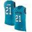 Nike Carolina Panthers #21 Jeremy Chinn Blue Alternate Mens Stitched NFL Limited Rush Tank Top Jersey