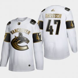 Vancouver Canucks #47 Sven Baertschi Mens Adidas White Golden Edition Limited Stitched NHL Jersey