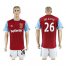 West Ham United #26 Jelavic Home Soccer Club Jersey