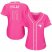 Toronto Blue Jays #11 Kevin Pillar Pink Fashion Womens Stitched MLB Jersey