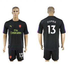 Arsenal #13 Ospina Black Goalkeeper Soccer Club Jersey