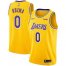 Nike Los Angeles Lakers #0 Kyle Kuzma Gold NBA Swingman Icon Edition Jersey