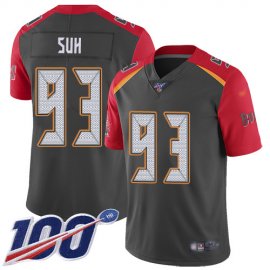 Nike Tampa Bay Buccaneers #93 Ndamukong Suh Gray Mens Stitched NFL Limited Inverted Legend Jersey
