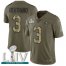 Nike San Francisco 49ers #3 C.J. Beathard Olive/Camo Super Bowl LIV 2020 Mens Stitched NFL Limited 2017 Salute To Service Jersey