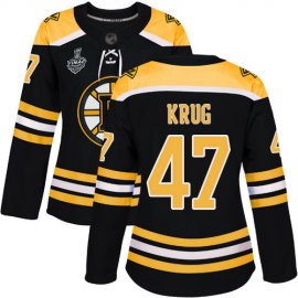Adidas Boston Bruins #47 Torey Krug Black Home Authentic Stanley Cup Final Bound Womens Stitched NHL Jersey
