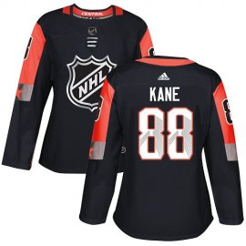 Adidas Chicago Blackhawks #88 Patrick Kane Black 2018 All-Star Central Division Authentic Womens Stitched NHL Jersey
