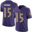 Nike Baltimore Ravens #15 Marquise Brown Purple Youth Stitched NFL Limited Rush Jersey