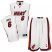 Miami Heat 6 Lebron James White Revolution 30 Swingman Jersey & Shorts Suit Cheap