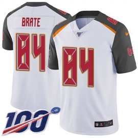 Nike Tampa Bay Buccaneers #84 Cameron Brate White Mens Stitched NFL 100th Season Vapor Untouchable Limited Jersey