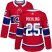Adidas Montreal Canadiens #25 Ryan Poehling Red Home Authentic Womens Stitched NHL Jersey