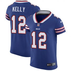 Nike Buffalo Bills #12 Jim Kelly Royal Blue Team Color Mens Stitched NFL Vapor Untouchable Elite Jersey