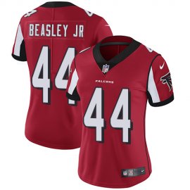 Nike Atlanta Falcons #44 Vic Beasley Jr Red Team Color Womens Stitched NFL Vapor Untouchable Limited Jersey