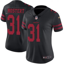 Nike San Francisco 49ers #31 Raheem Mostert Black Alternate Womens Stitched NFL Vapor Untouchable Limited Jersey