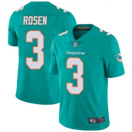 Nike Miami Dolphins #3 Josh Rosen Aqua Green Team Color Mens Stitched NFL Vapor Untouchable Limited Jersey