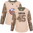 Adidas New York Islanders #45 Noah Dobson Camo Authentic 2017 Veterans Day Womens Stitched NHL Jersey