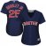 Boston Red Sox #25 Jackie Bradley Jr Navy Blue Alternate Womens Stitched MLB Jersey