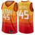 Mens Nike Utah Jazz #45 Donovan Mitchell Orange NBA Swingman City Edition Jersey