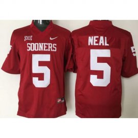 Oklahoma Sooners #5 Durron Neal Red XII Stitched NCAA Jersey
