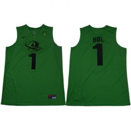 Ducks #1 Bol Bol Apple Green Limited Stitched NCAA Jersey
