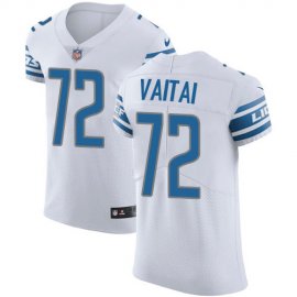 Nike Detroit Lions #72 Halapoulivaati Vaitai White Mens Stitched NFL New Elite Jersey