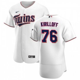 Minnesota Twins #76 Alex Kirilloff Mens Nike White Home 2020 Authentic Player MLB Jersey