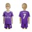 Real Madrid #7 Ronaldo Away Kid Soccer Club Jersey