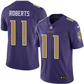 Nike Baltimore Ravens #11 Seth Roberts Purple Youth Stitched NFL Limited Rush Jersey