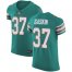 Nike Miami Dolphins #37 Myles Gaskin Aqua Green Alternate Mens Stitched NFL New Elite Jersey