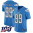 Nike Los Angeles Chargers #99 Jerry Tillery Electric Blue Alternate Mens Stitched NFL 100th Season Vapor Limited Jersey