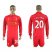 Liverpool #20 Lallana Home Long Sleeves Soccer Club Jersey