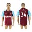 West Ham United #34 Spiegel Home Soccer Club Jersey